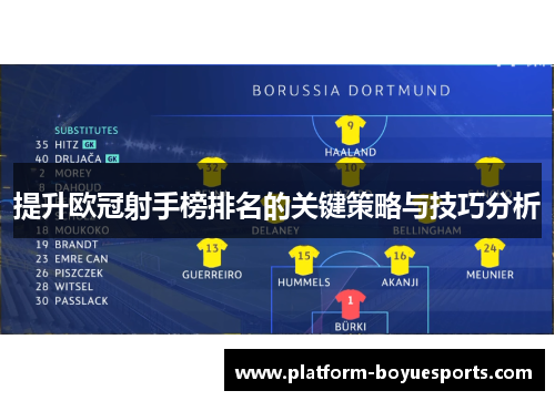 提升欧冠射手榜排名的关键策略与技巧分析